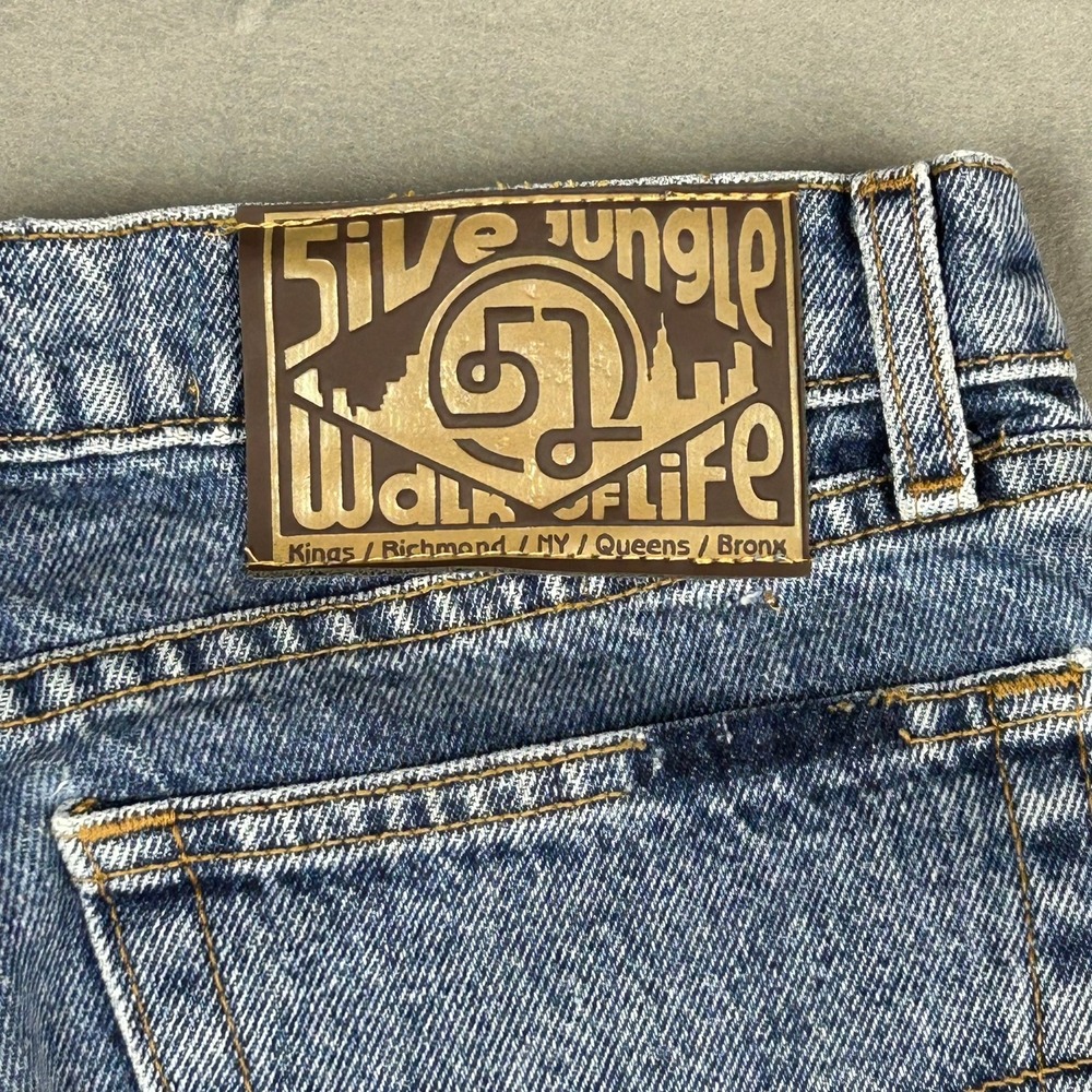 5ive Jungle & Co Denim Shorts Relaxed Fit Mens 30 Blue NWT - Picture 5 of 10